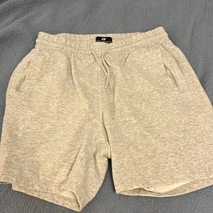 Mens Grey H&M Knit Shorts